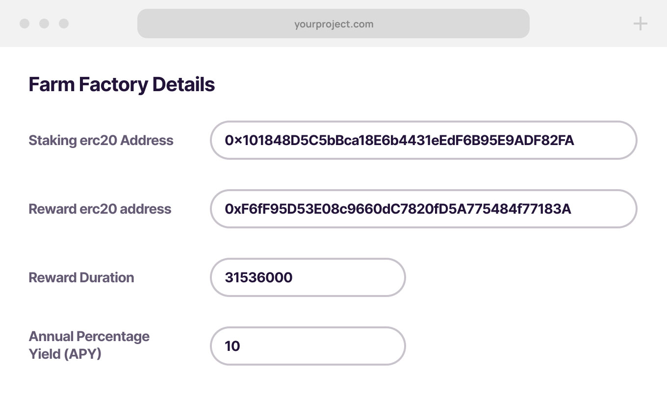 Settings in admin panel of plugin
