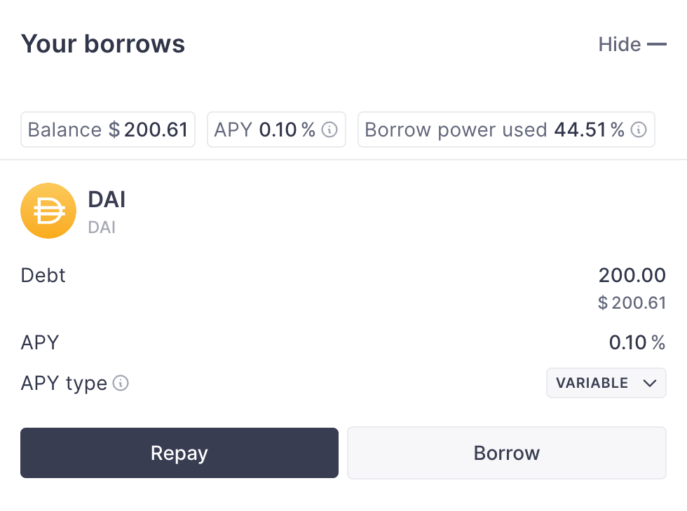 Home component screen