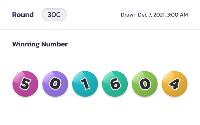 Winning number demo
