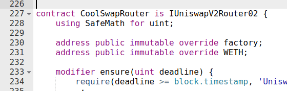 rename router contract